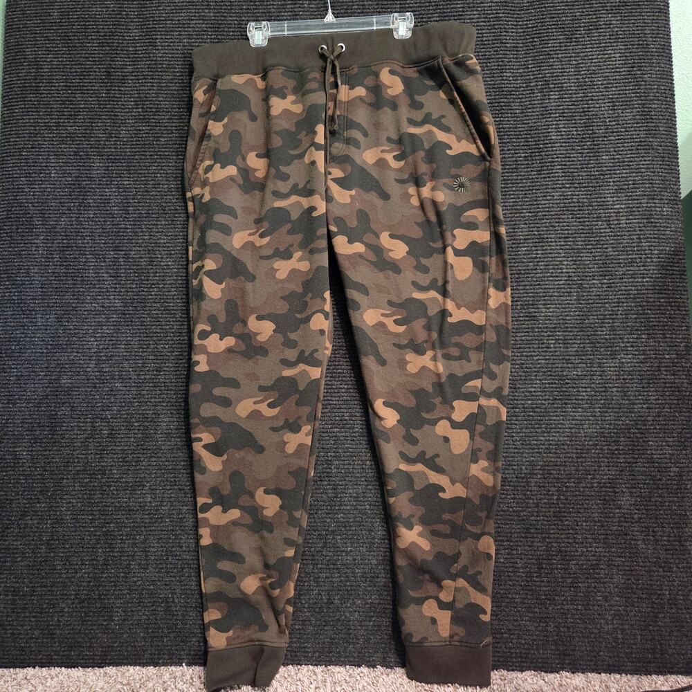 Akademiks Woodland Camo Fleece Joggers Mens 4XL Y2K Streetwear Sweatpants